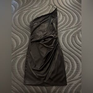 Elegant Black One Shoulder Dress